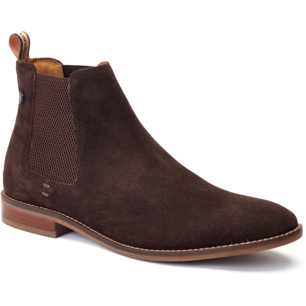 Base London Virgil Leder Herrenstiefel in Brandbraun