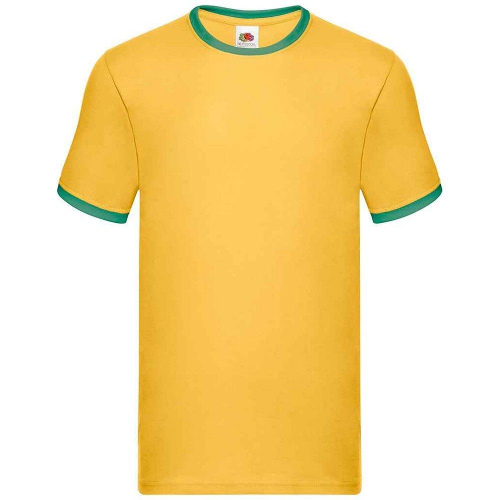 T-Shirt mit kontrastfarbenem Rundhalsausschnitt