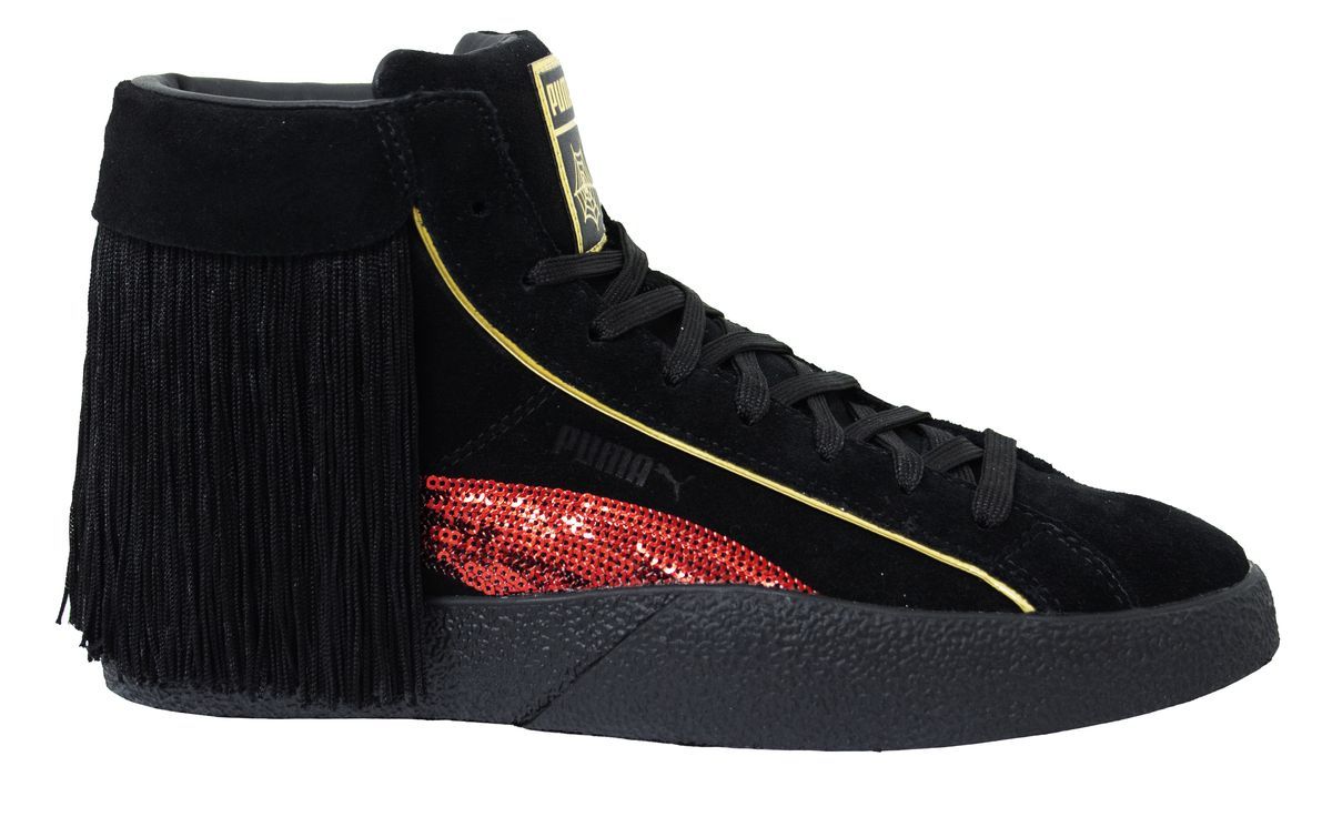 Schwarzer High-Top Fashion Trainer Sneaker