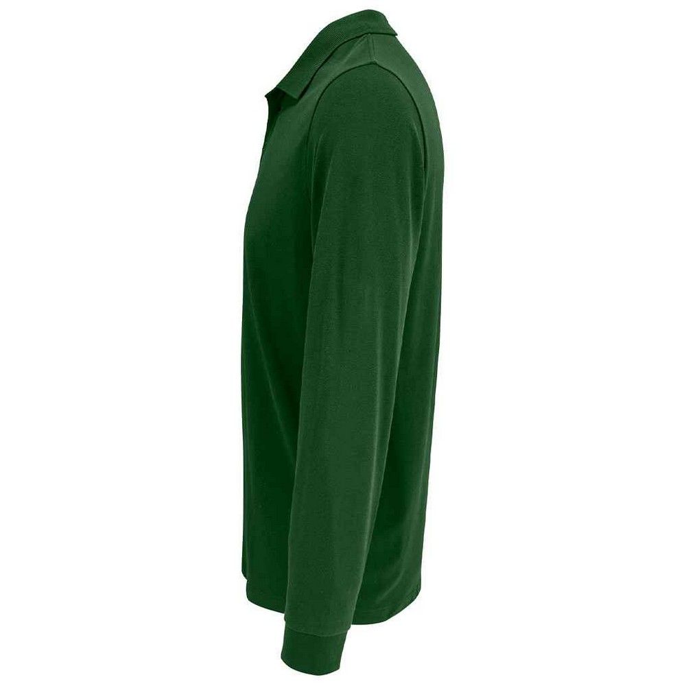 Klassisches Langarm-Pikee-Poloshirt