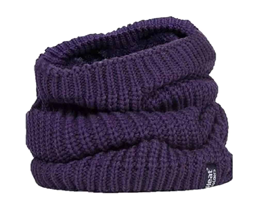 Ladies Thick Winter Warm Fleece gefüttert Chunky Knit Thermal Neck Warmer