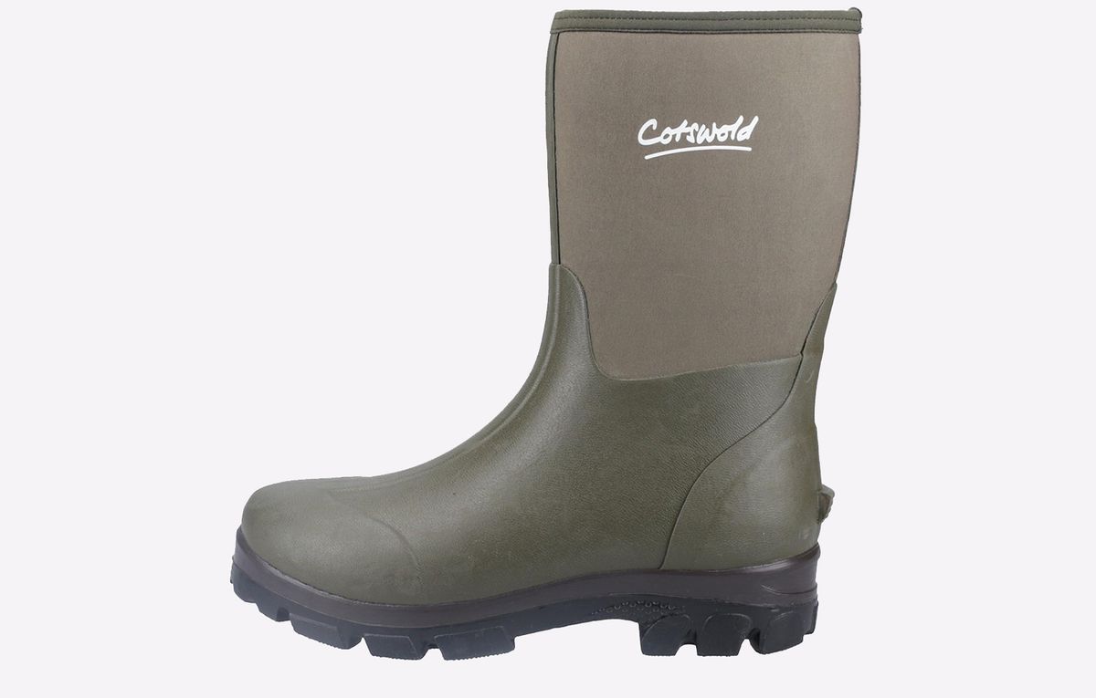 Cotswold Kensington Lederne Grüne Gummistiefel