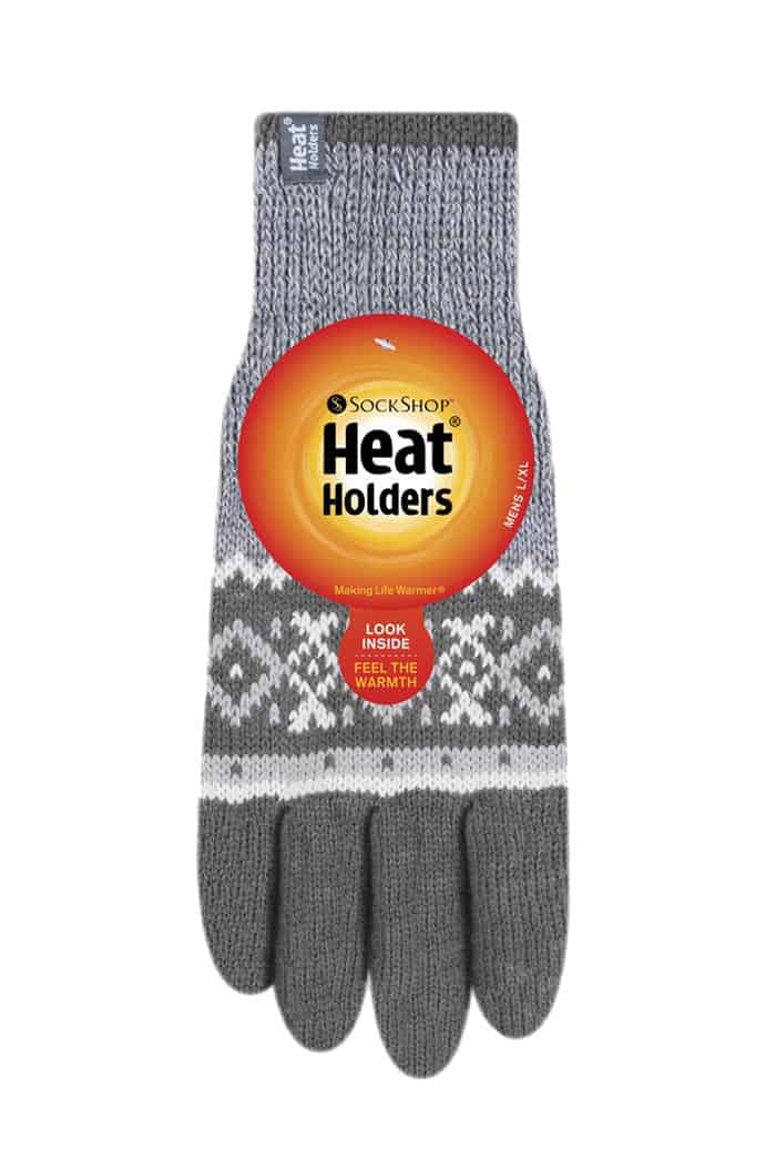Thermo-Strickhandschuhe mit Nordic-Muster