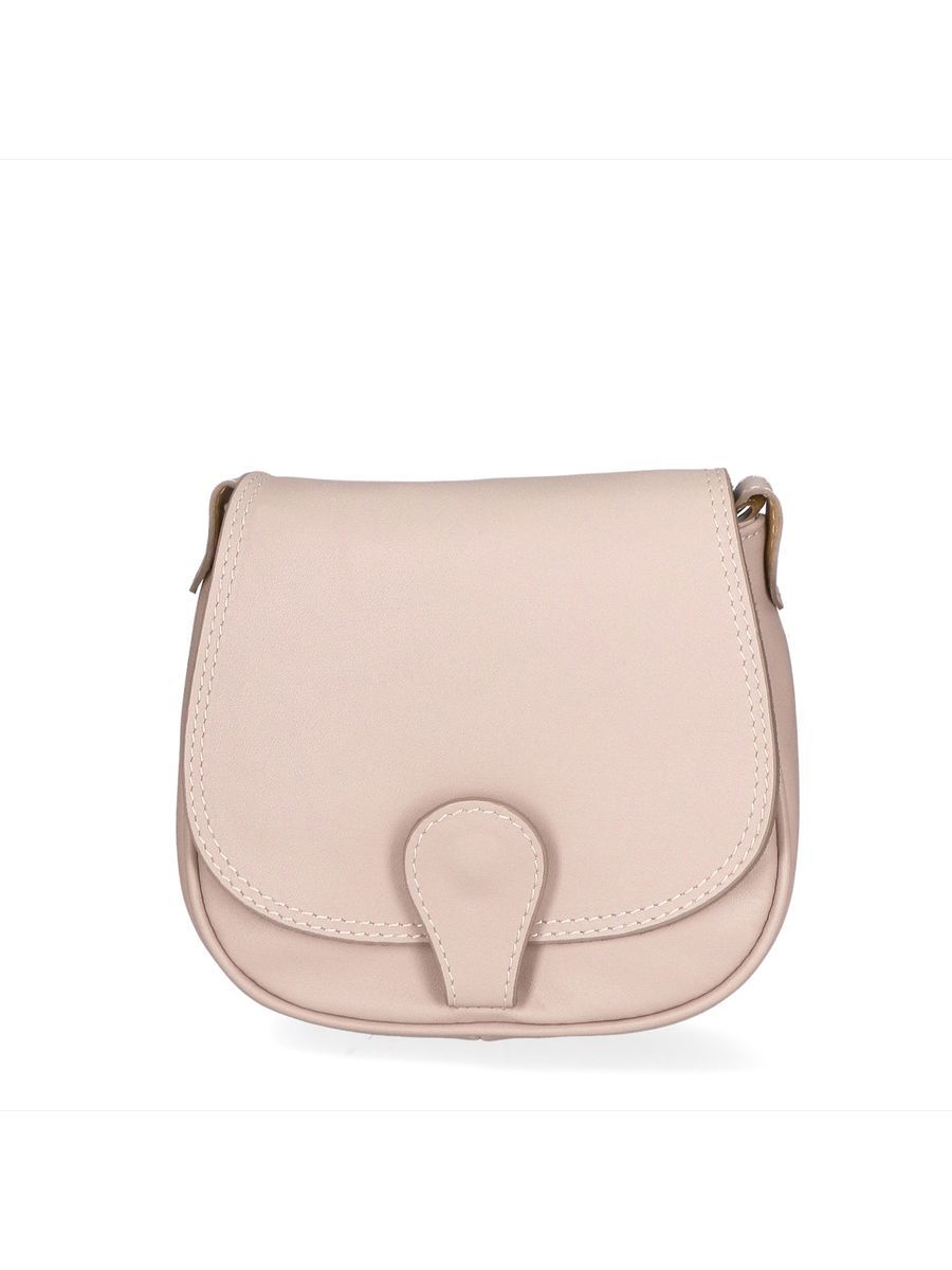 Blush-Pink Ledersatteltasche