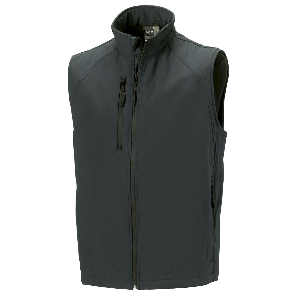 Russell Mens 3 Layer Soft Shell Gilet Jacke (Titanium)