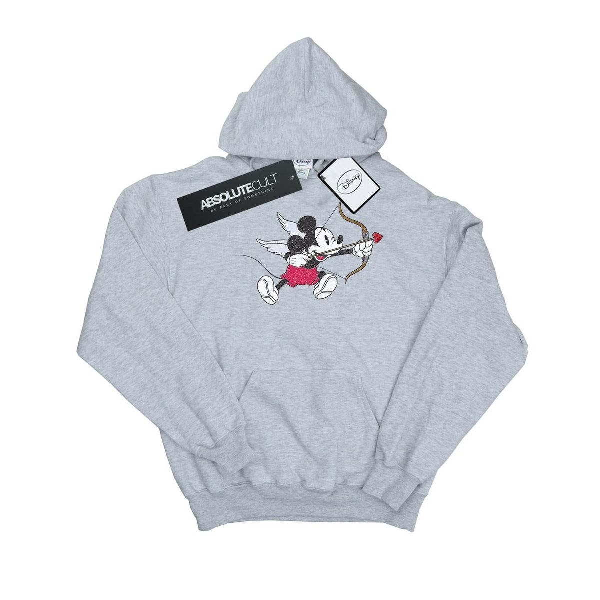 Disney - "Mickey Mouse Love Cherub" Kapuzenpullover für Damen (Grau)