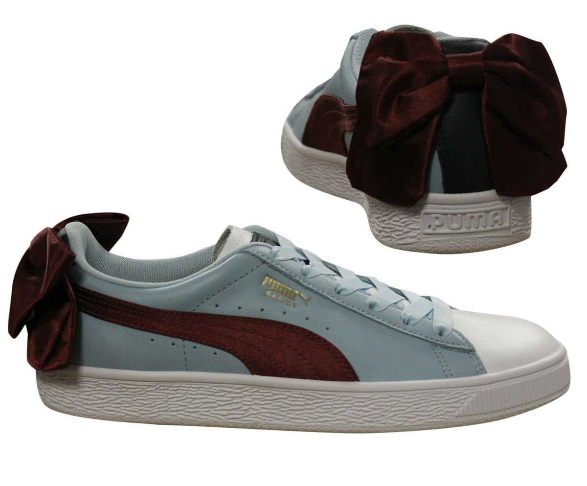 Puma Basket Bow neue Schulwomens Blue Trainer