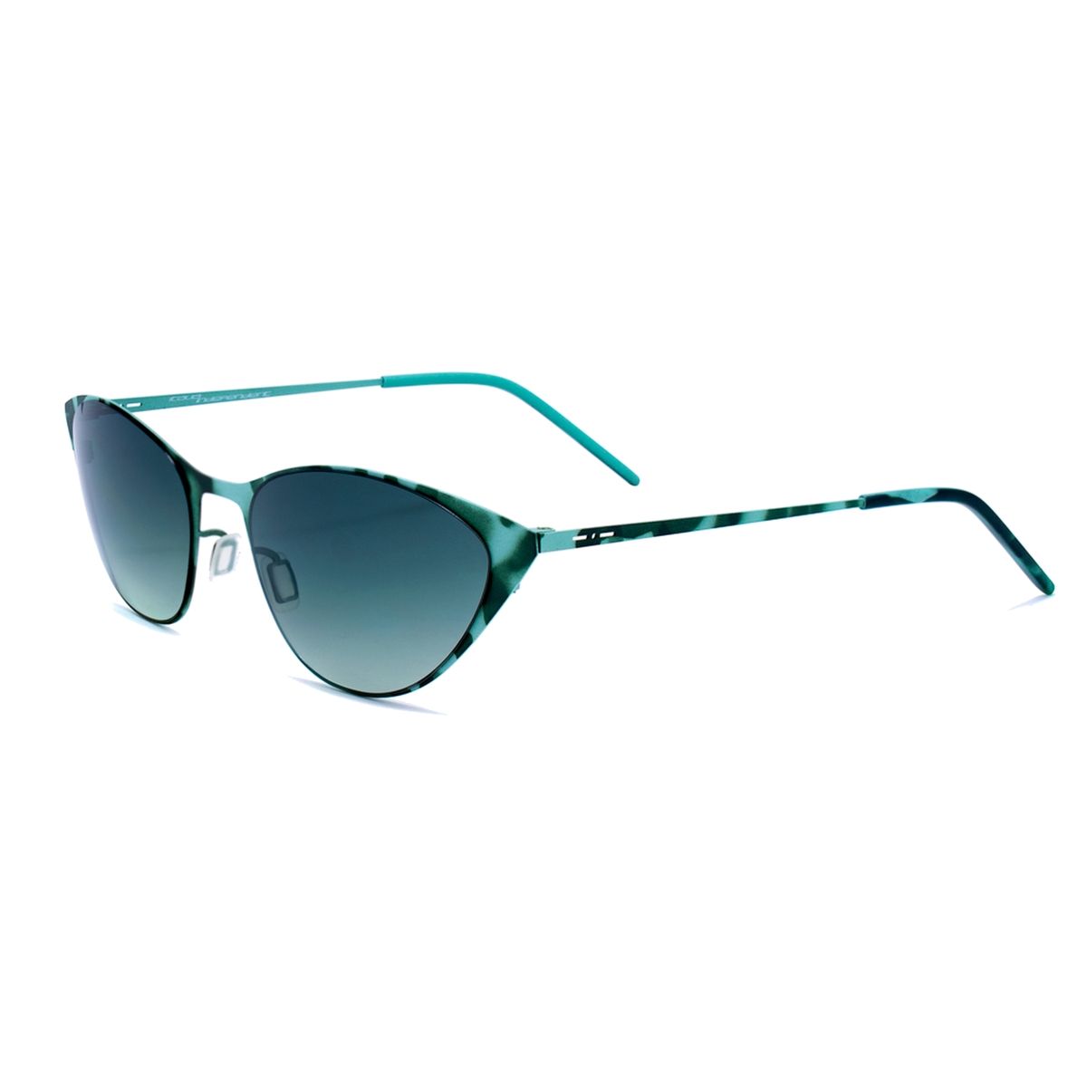 Cat-Eye-Sonnenbrille mit Schildpattmuster