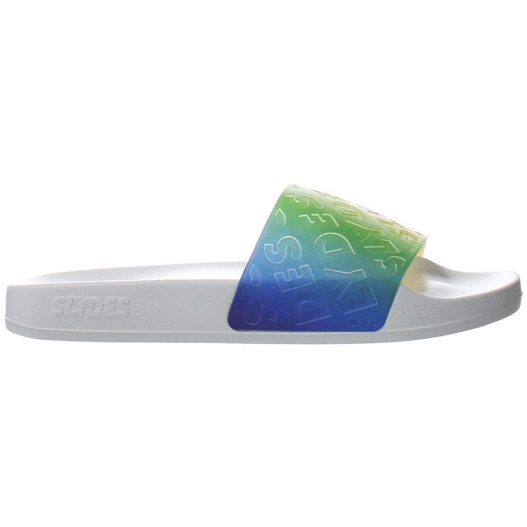 Sandalen mit Regenbogen-Logo-Farbverlauf