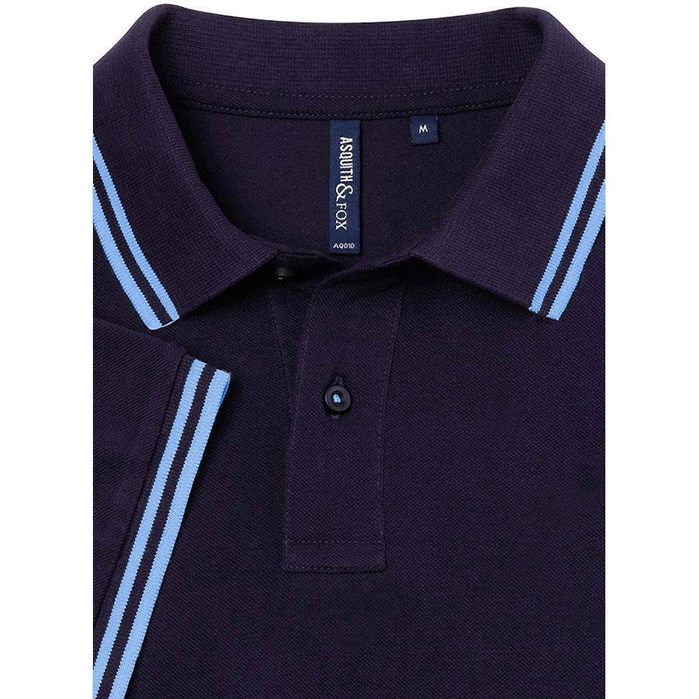 Klassisches Piqué-Poloshirt mit Kontraststreifen