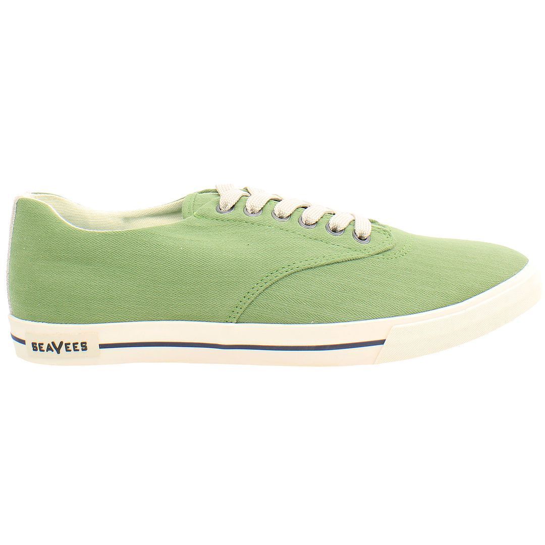 Grüne Canvas-Freizeitsneakers für Herren