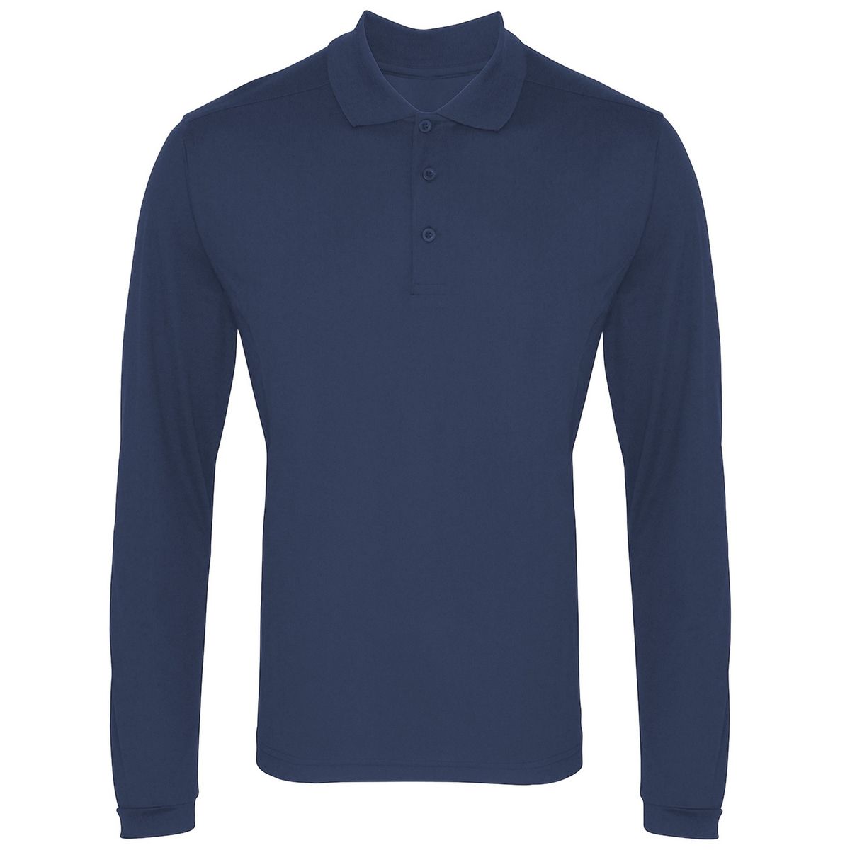 Herren Langarm Piqué Polo Shirt