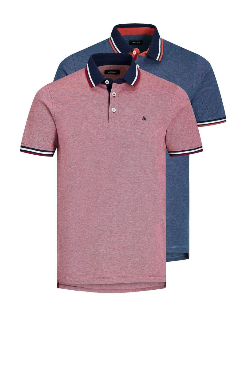 Klassisches Poloshirt mit Streifenbesatz