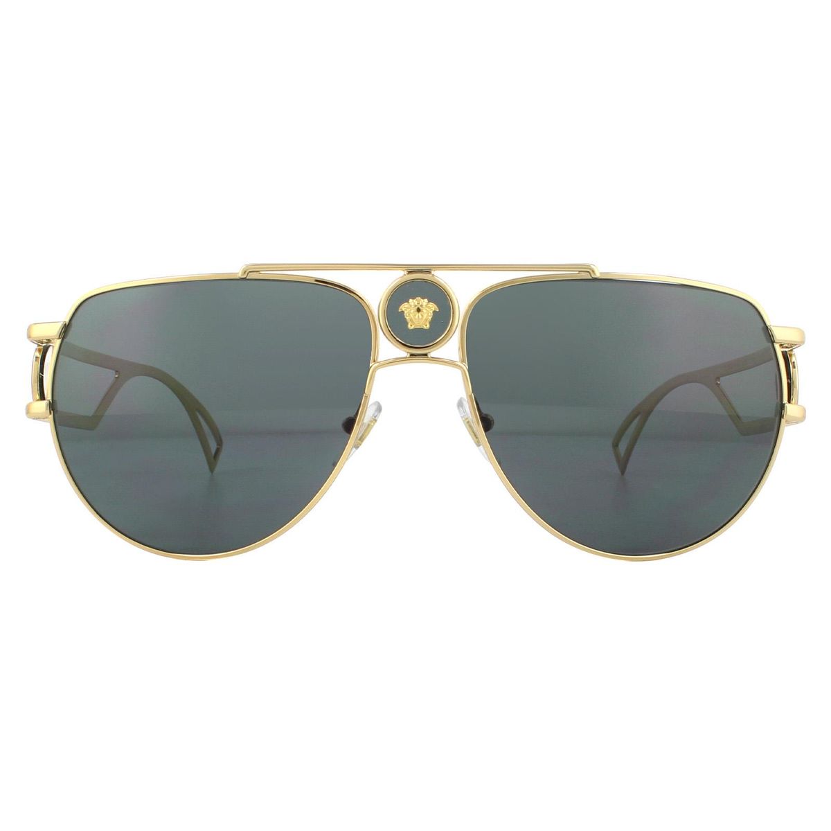 Pilotenbrille mit Medusa-Medaillon
