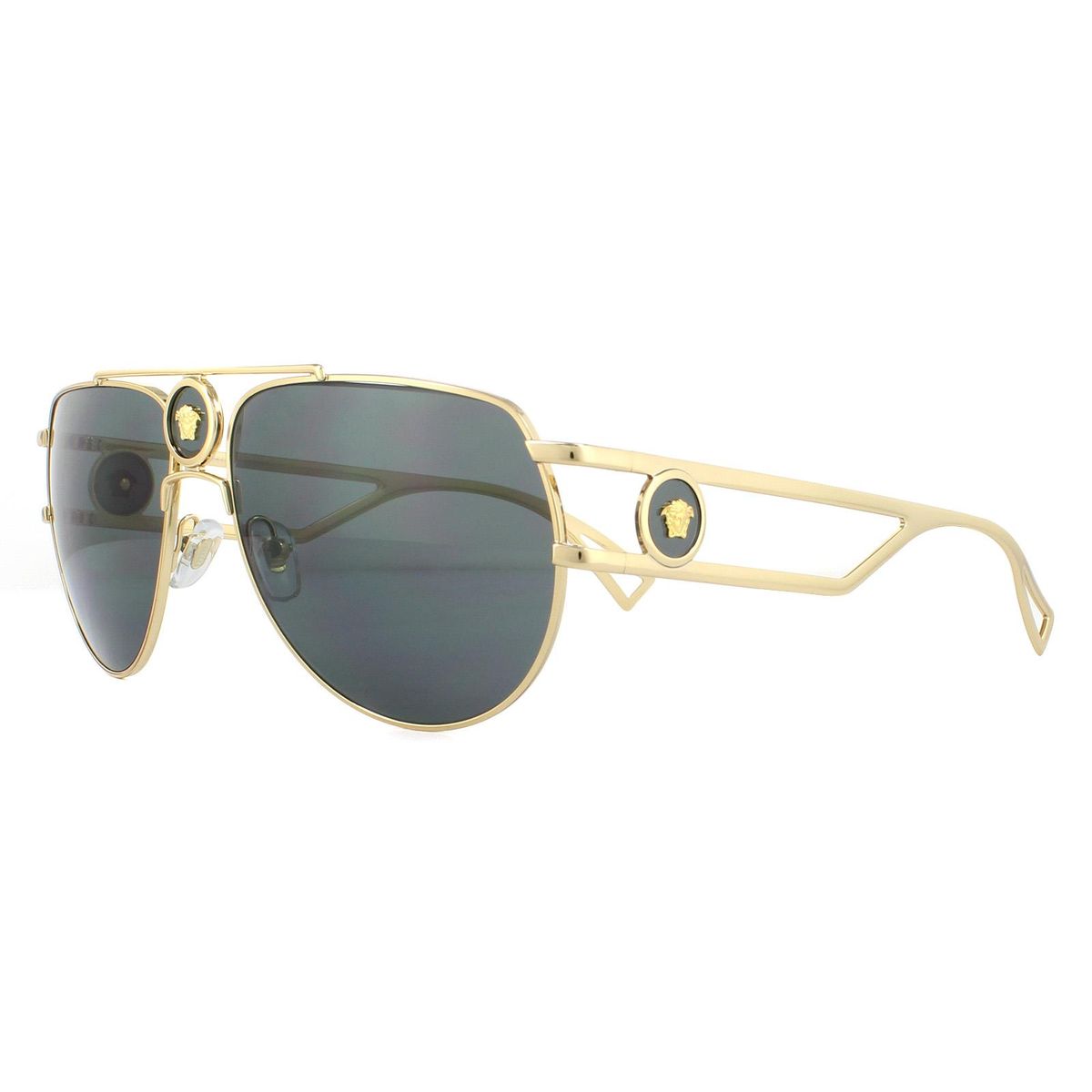Pilotenbrille mit Medusa-Medaillon