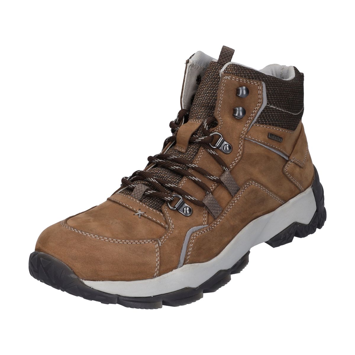 Braune Wanderstiefeletten aus Leder