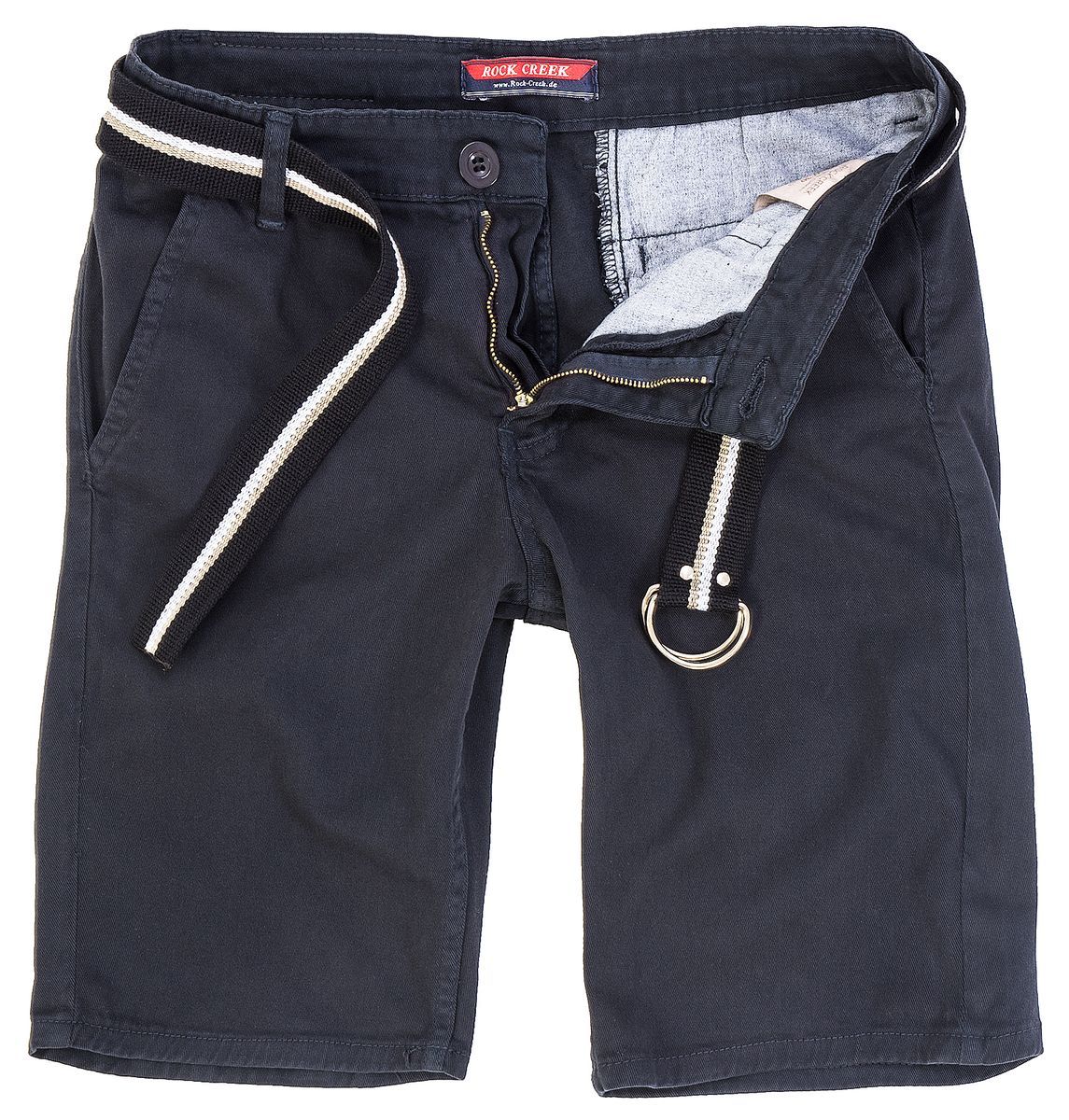 Herren Chino Shorts mit Gürtel