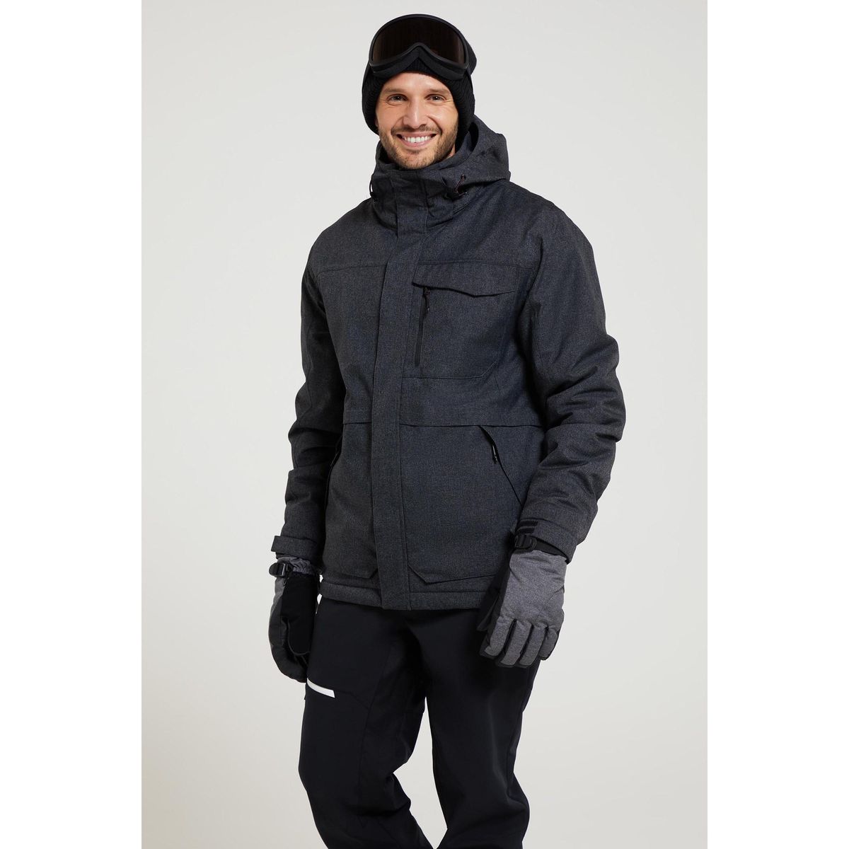 Wasserdichte Herren Skijacke mit Kapuze