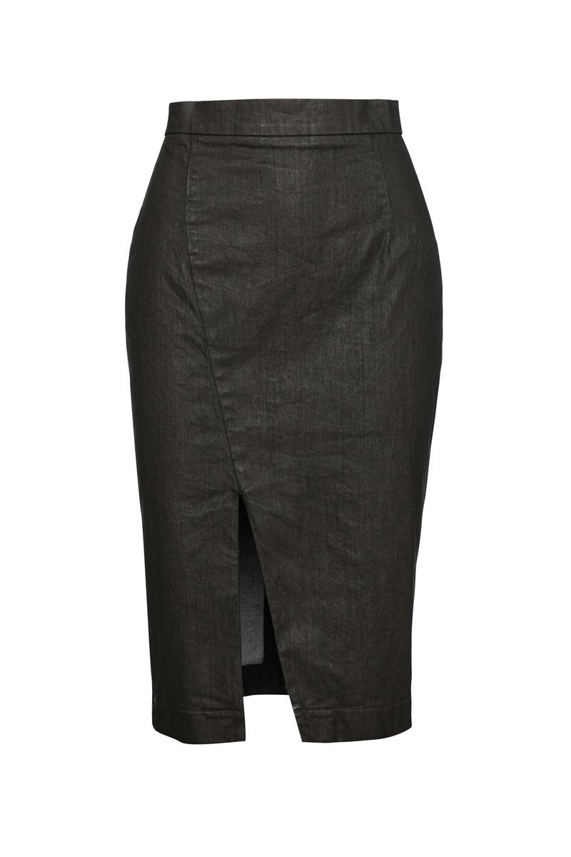 Eleganter asymmetrischer Bleistiftrock