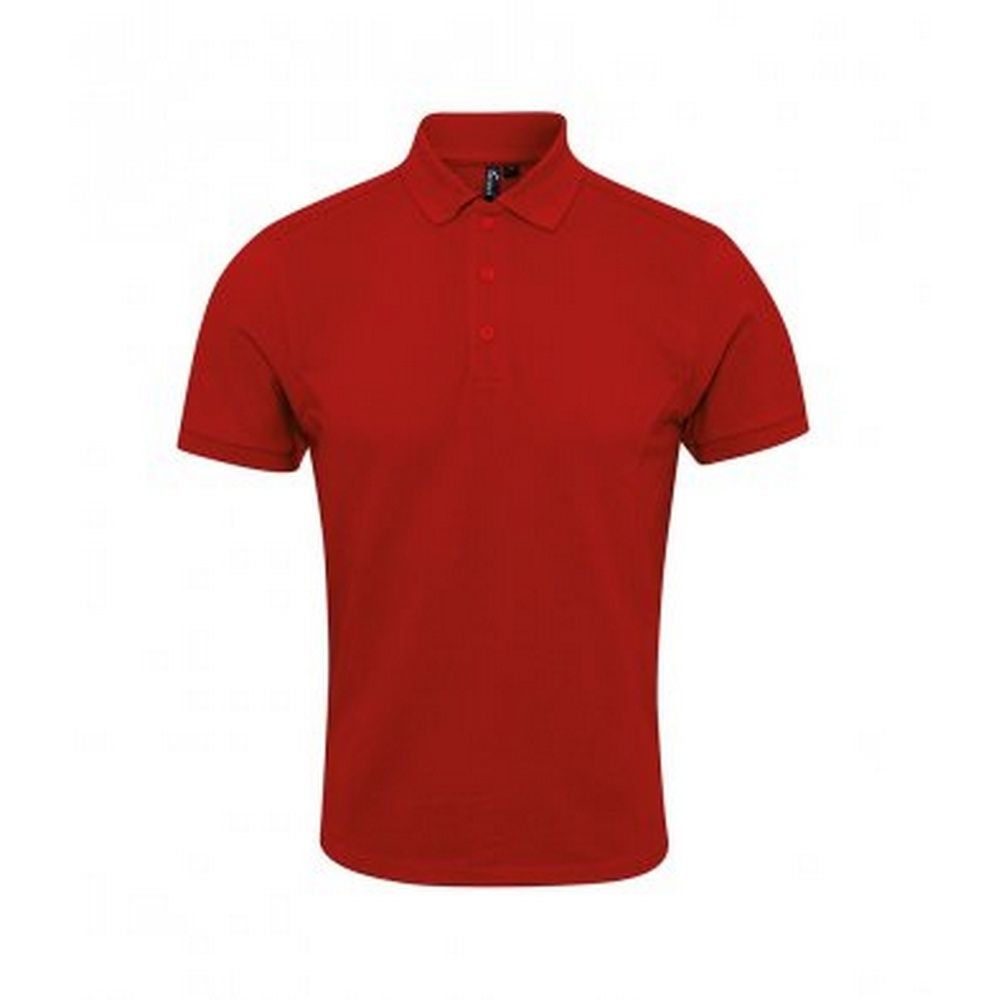 Premier Herren Coolchecker Plus Piqu Polo Shirt (Rot)