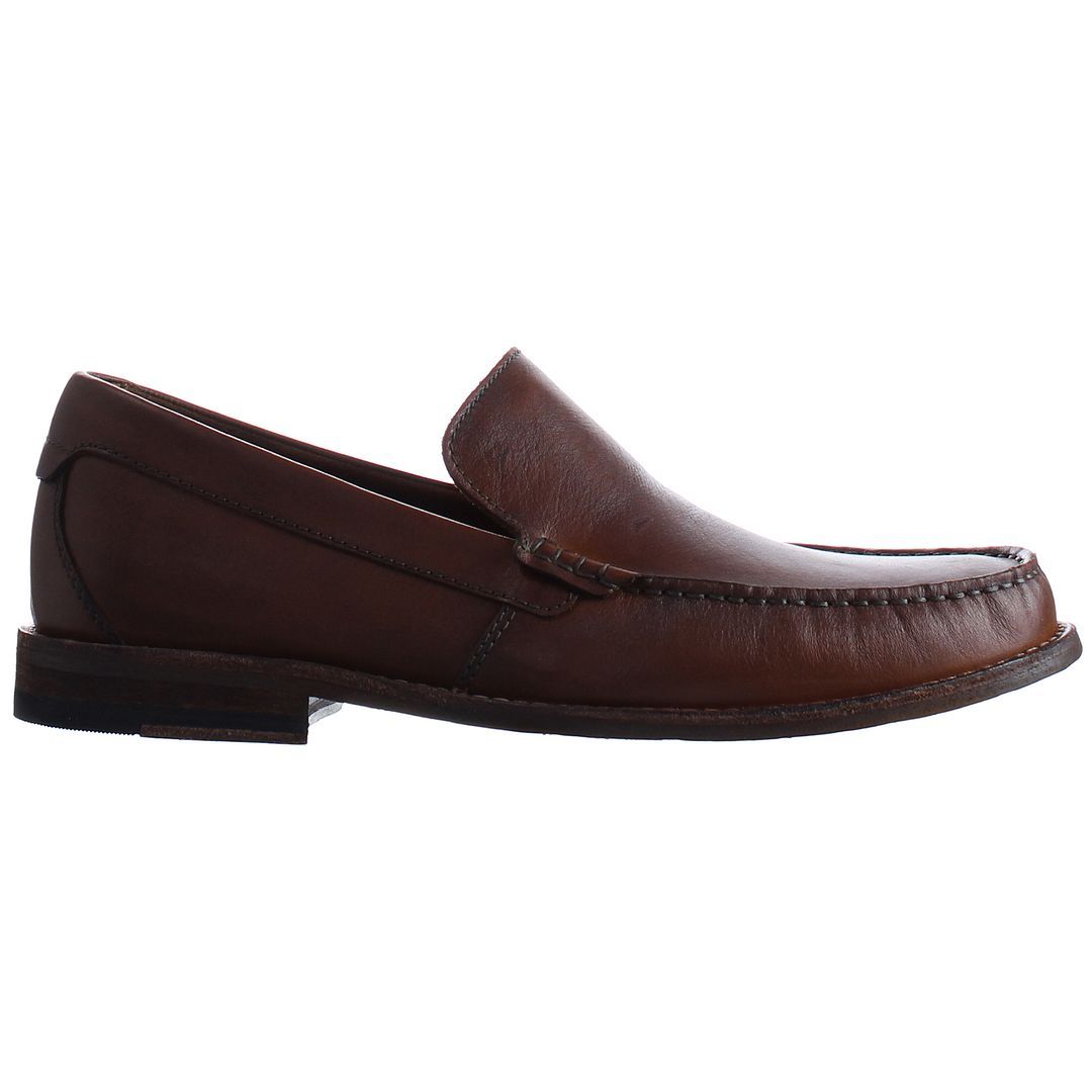 Klassischer Leder Penny Loafer Schuh