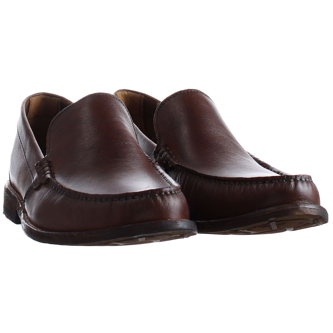 Klassische Leder-Loafer mit Mokassin-Naht