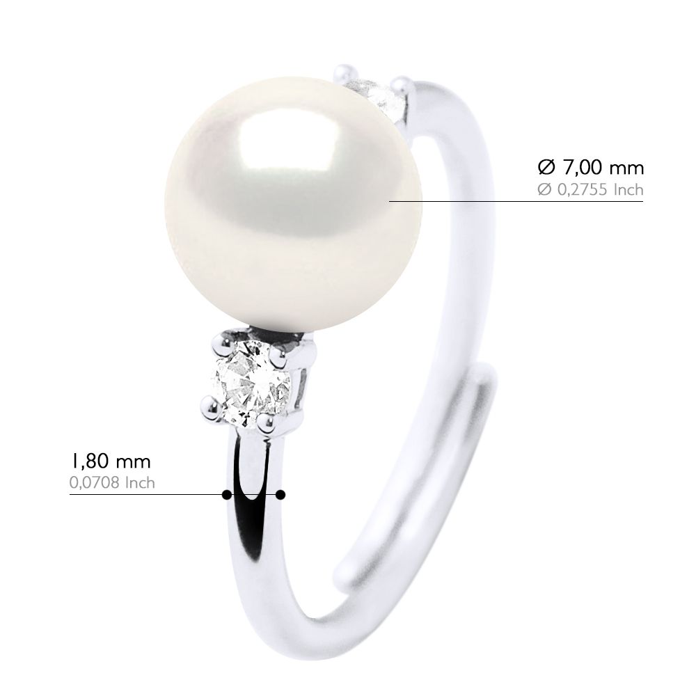 Ring mit echter Süßwasserperle