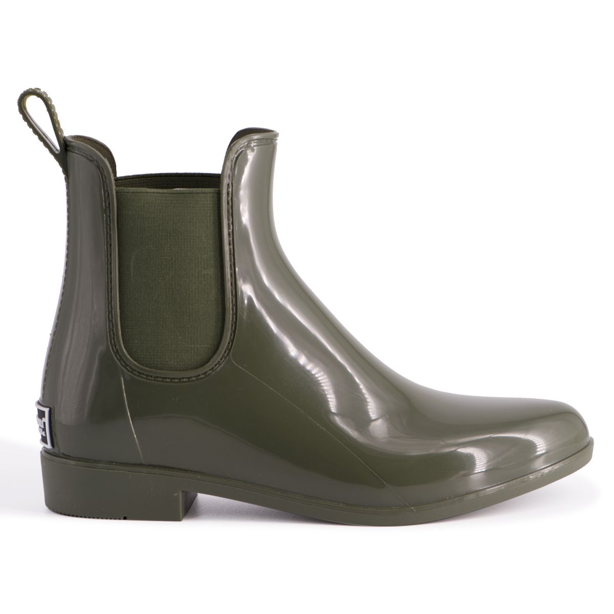 Glänzende wasserdichte Chelsea-Regenstiefel