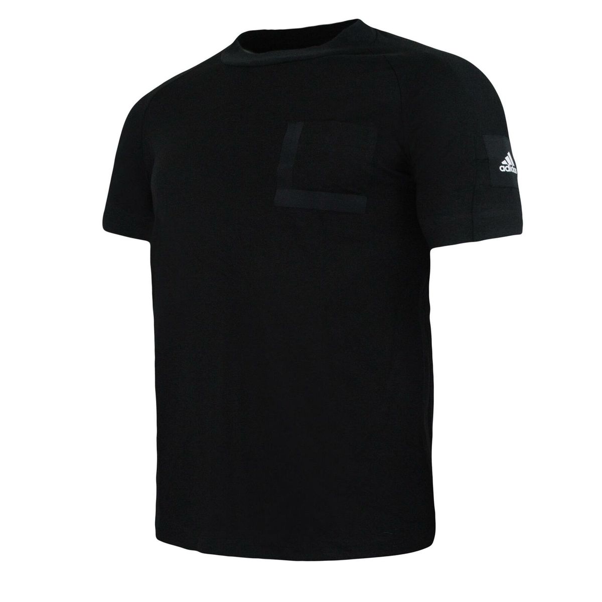 Herren T-Shirt mit Rundhalsausschnitt in Schwarz