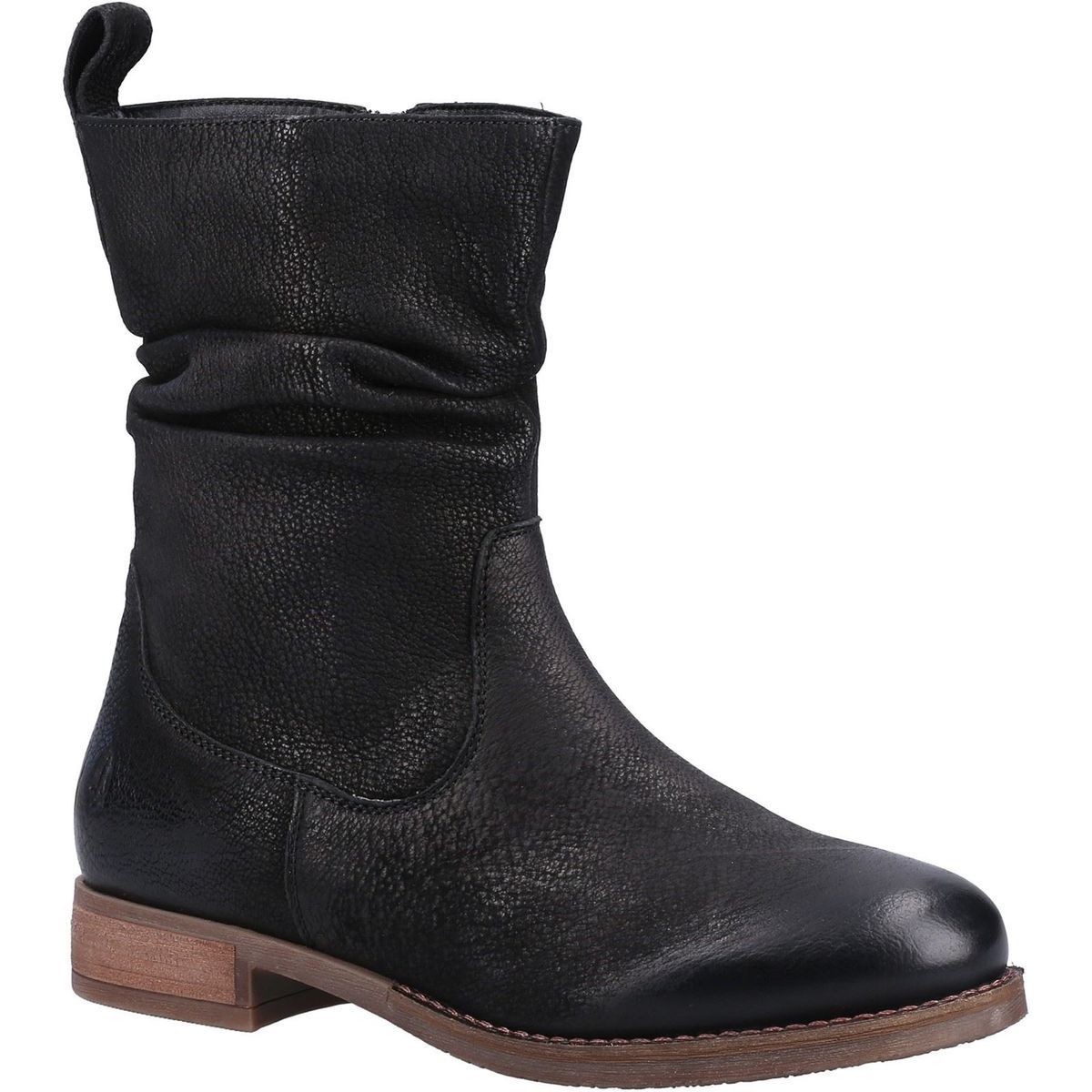Hush Puppies Emilia Leder Damen Schwarz Stiefel