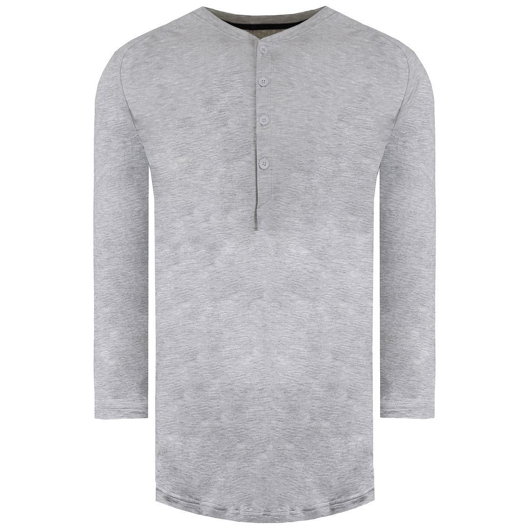 Herren Henley Oberteil Langarm