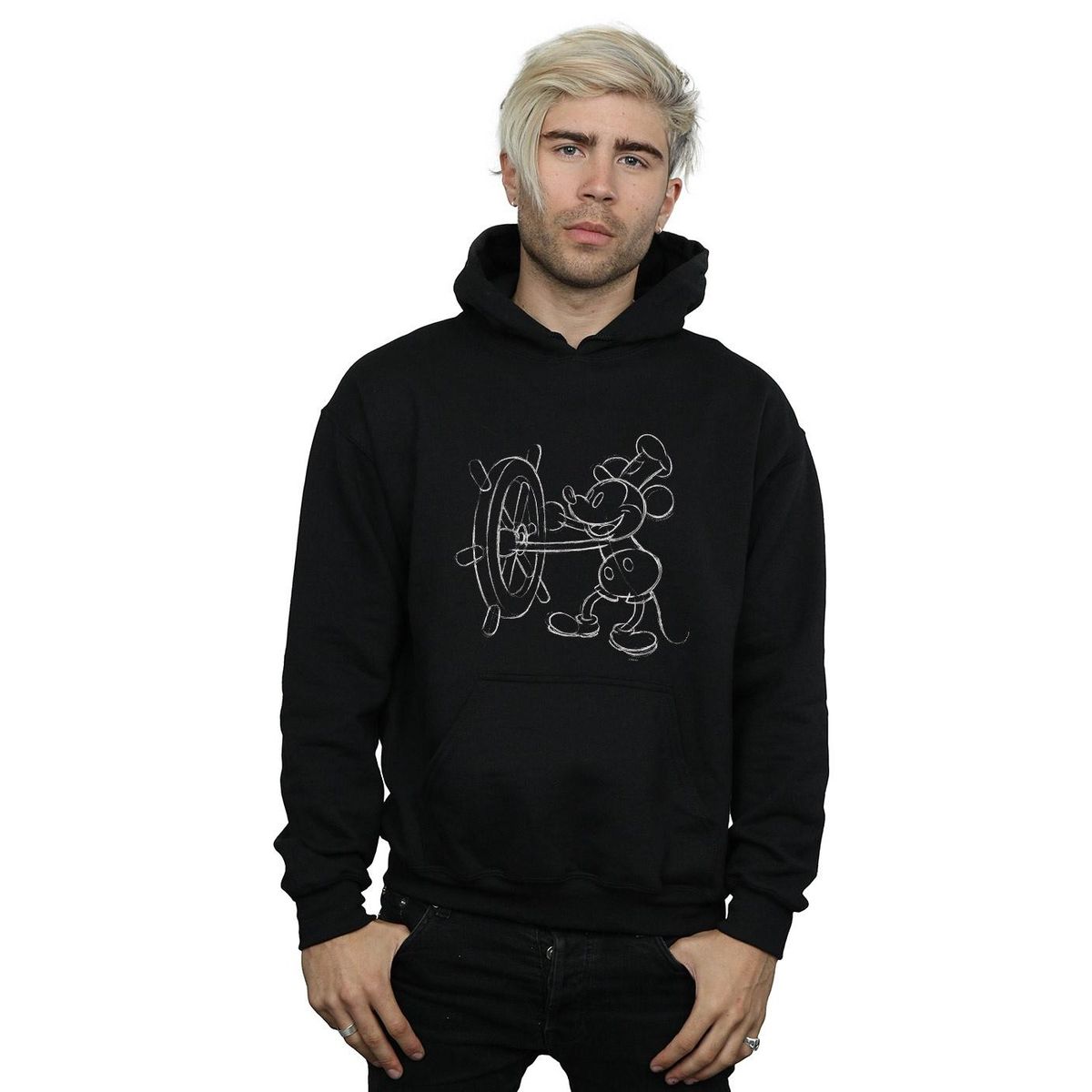 Mickey Mouse Steamboat Sketch Hoodie