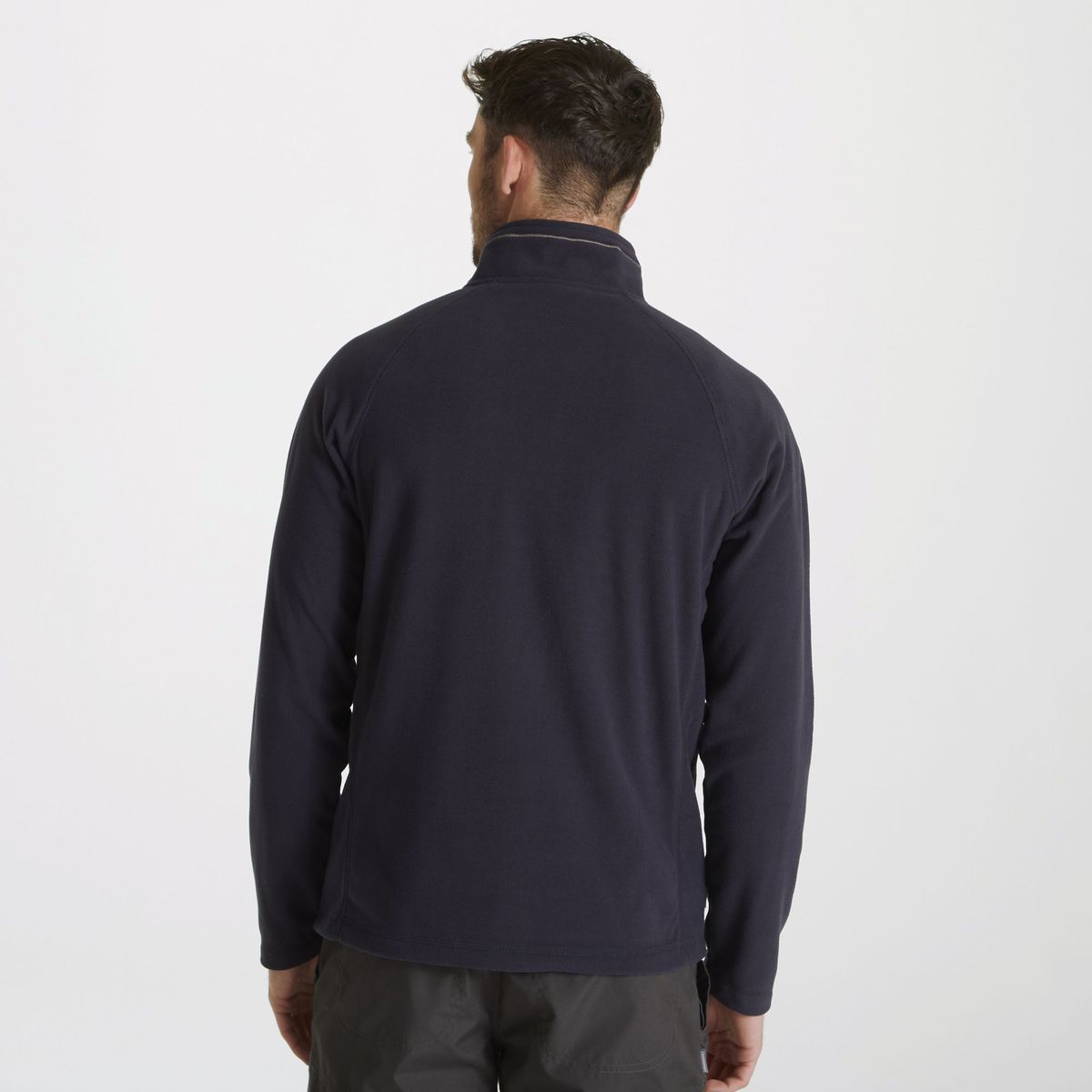 Klassische Microfleece-Jacke mit Reißverschluss