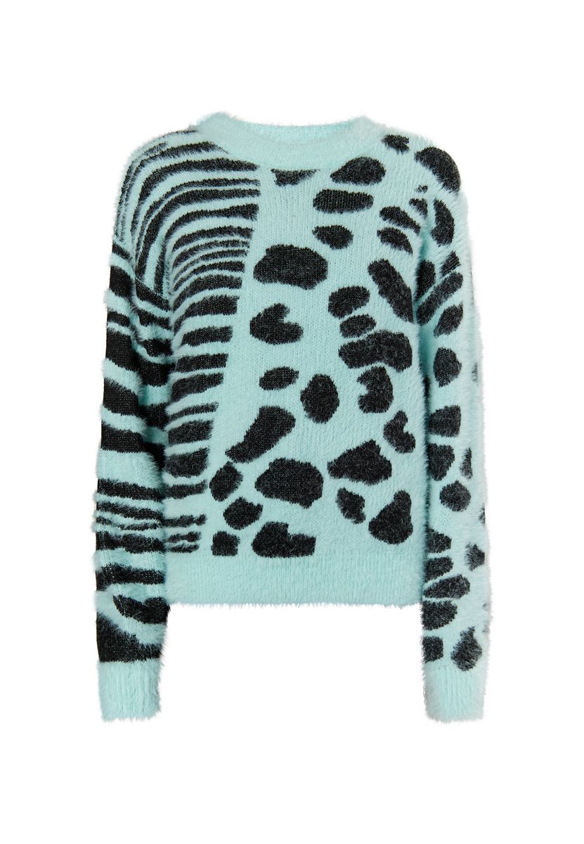 Mymo Strickpullover Damen Lagune Minze