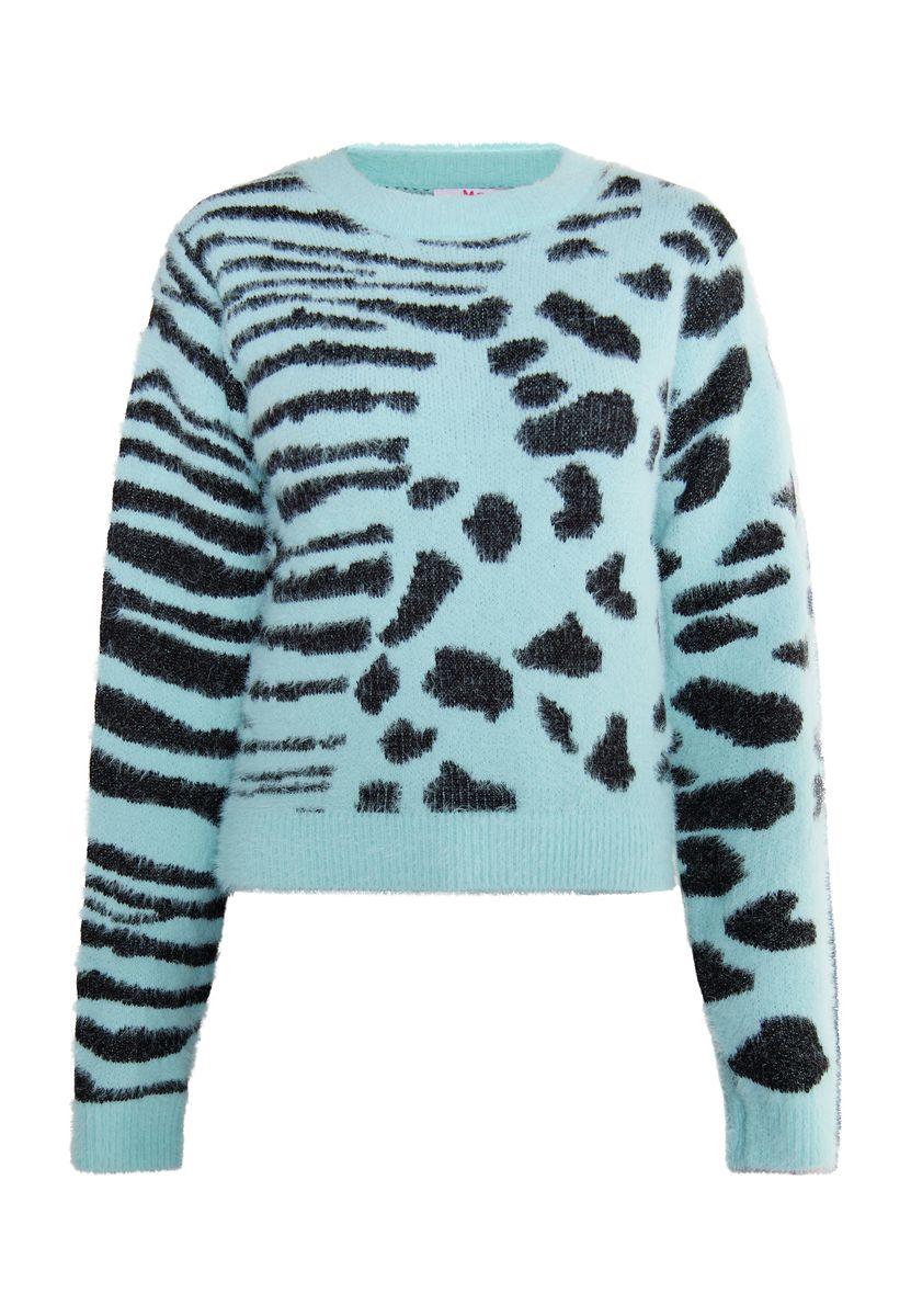 Mymo Strickpullover Damen Lagune Minze