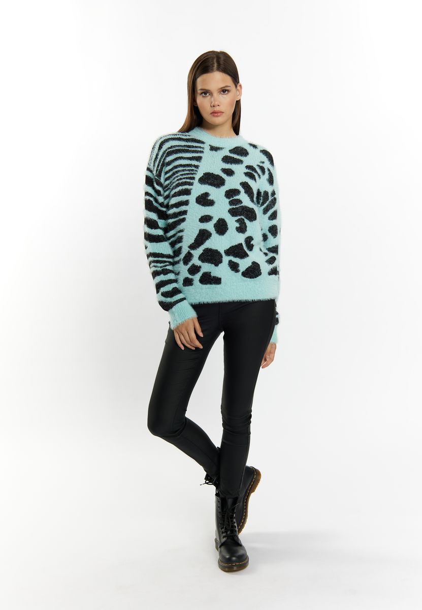 Kuscheliger Strickpullover mit Mustermix