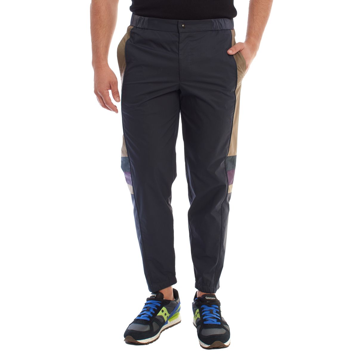Moderne, locker sitzende Colorblock-Jogginghose