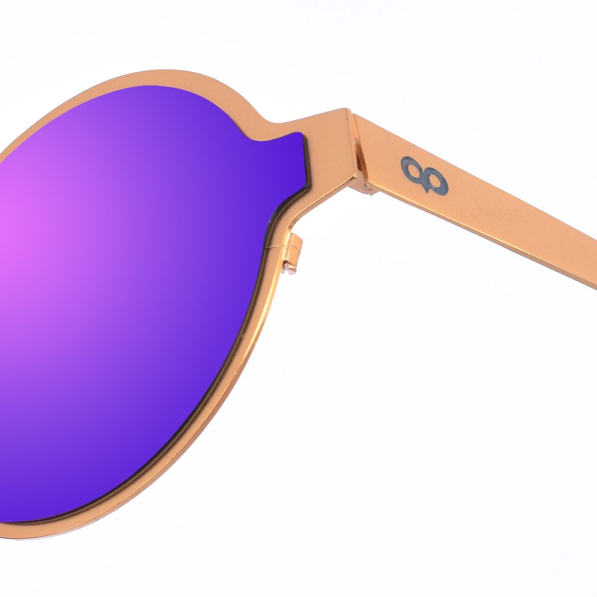 Runde Sonnenbrille mit Metallrahmen