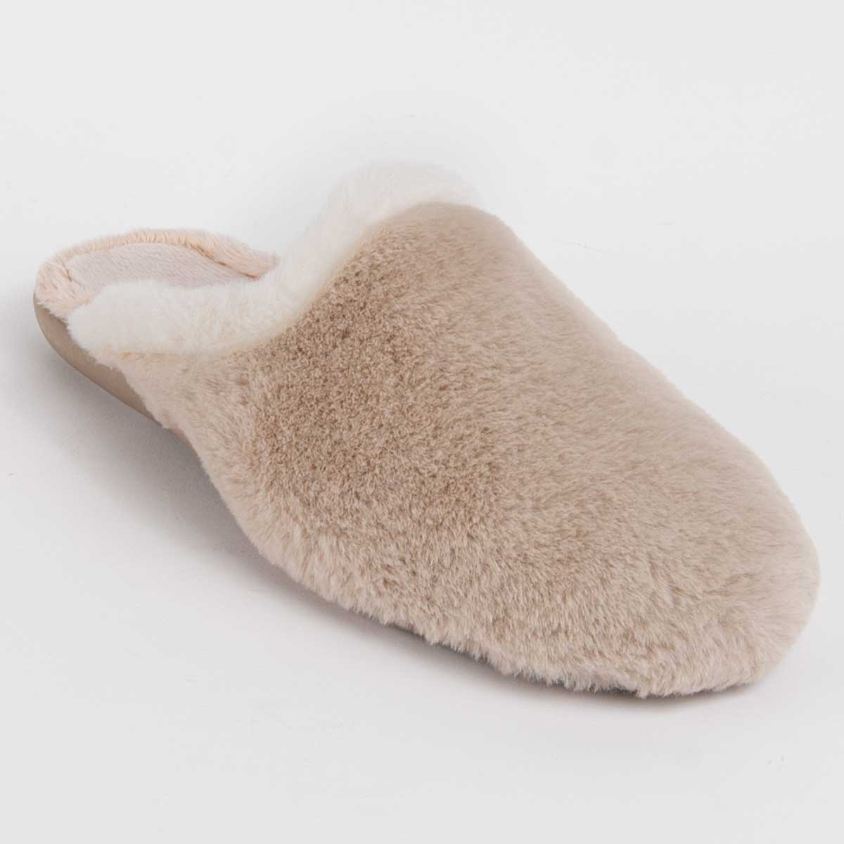 Plüschige Faux-Fur Hausschuhe