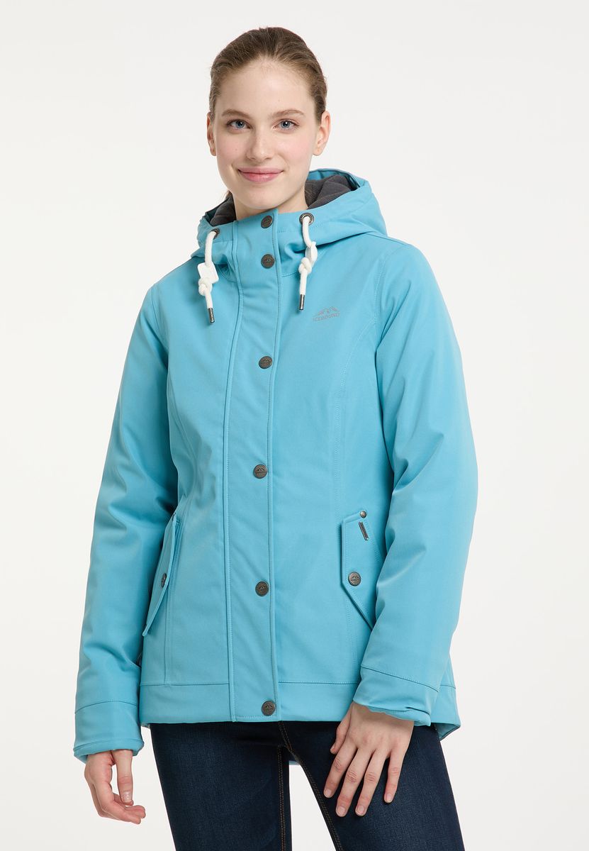 Wattierte Outdoorjacke mit Kapuze