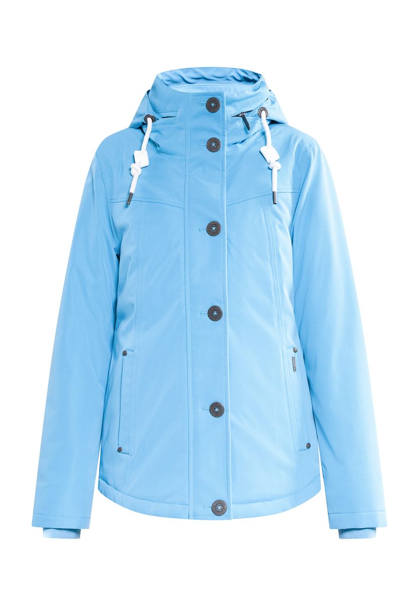 Wattierte Outdoorjacke mit Kapuze