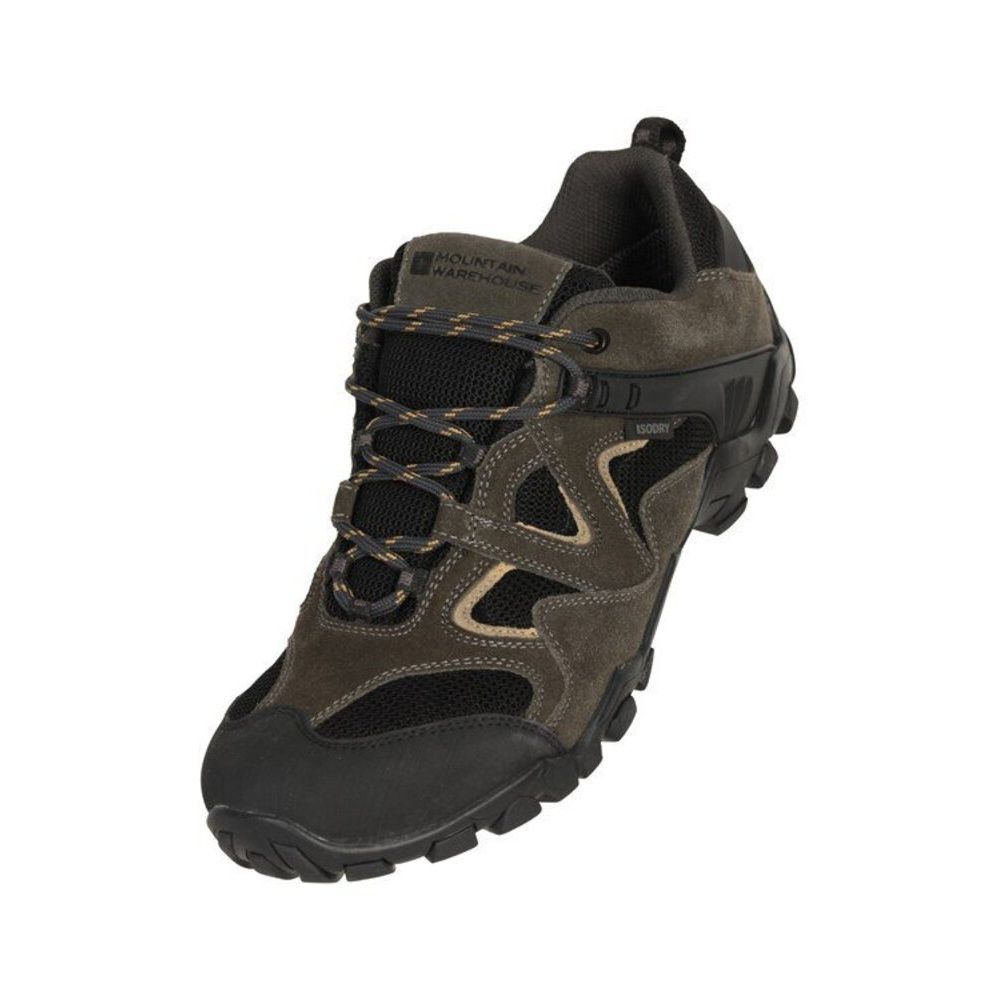 Mountain Warehouse Herren Curlews Wasserdicht Wildleder Wanderschuhe (Khaki)