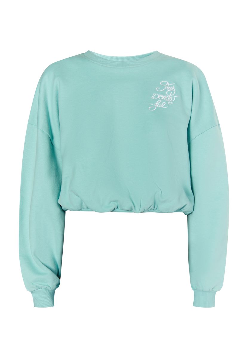 Mymo Sweatshirt kurz Damen Aqua