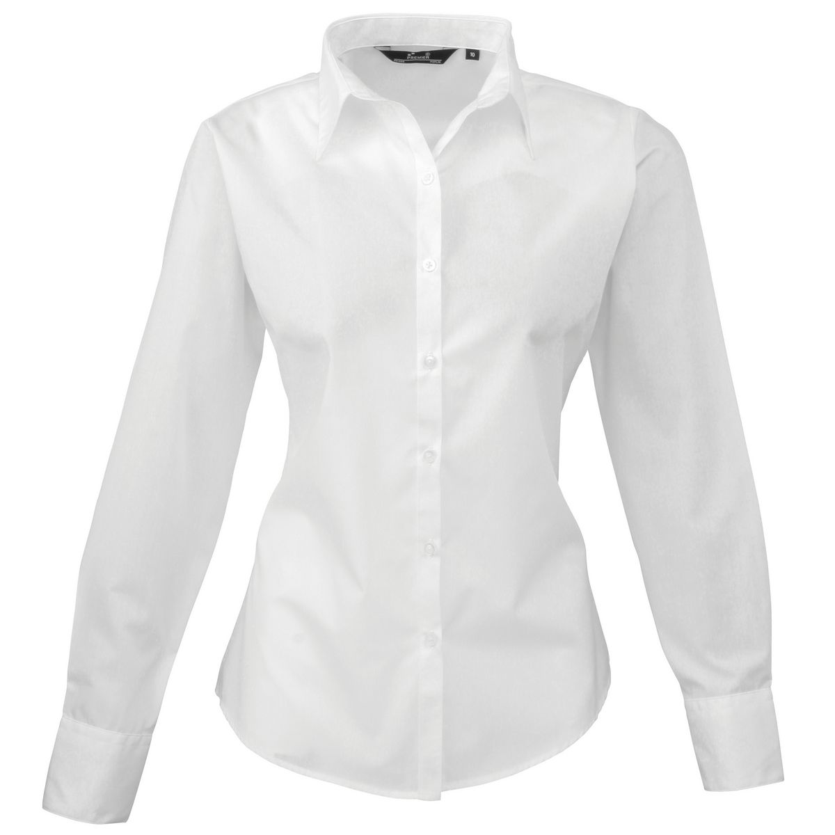 Premier - Bluse für Damen Langärmlig (Weiß)