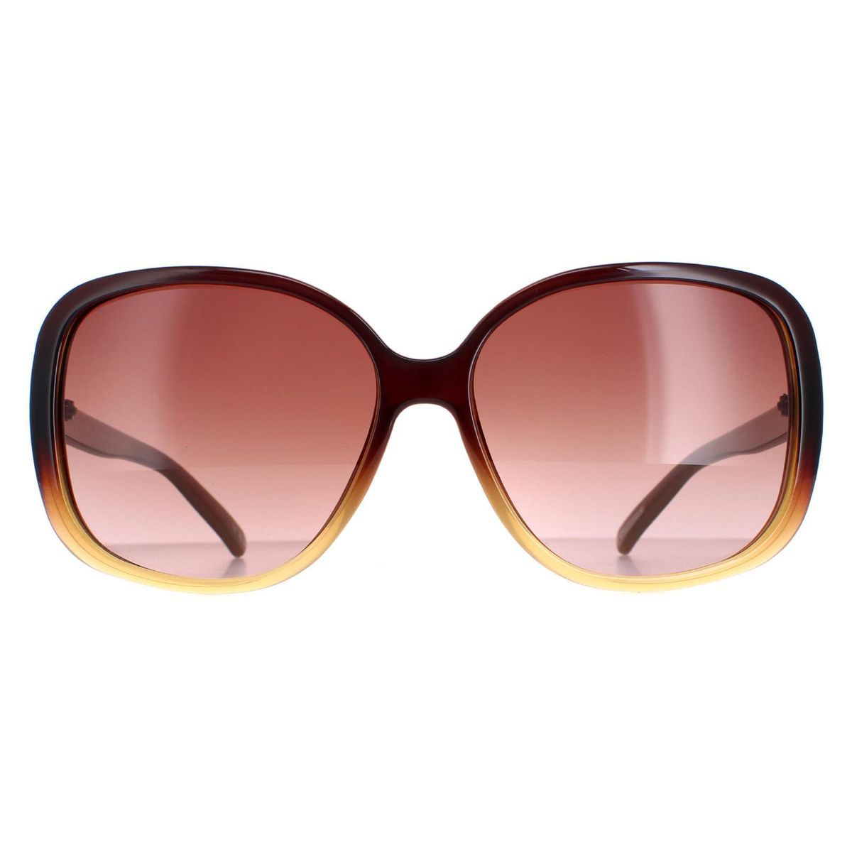 Übergroße Schmetterlings-Sonnenbrille, braunes Farbverlaufsglas