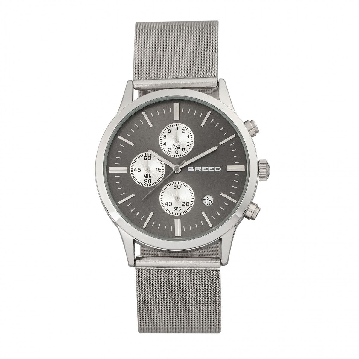 Chronograph Uhr mit Mesh-Armband