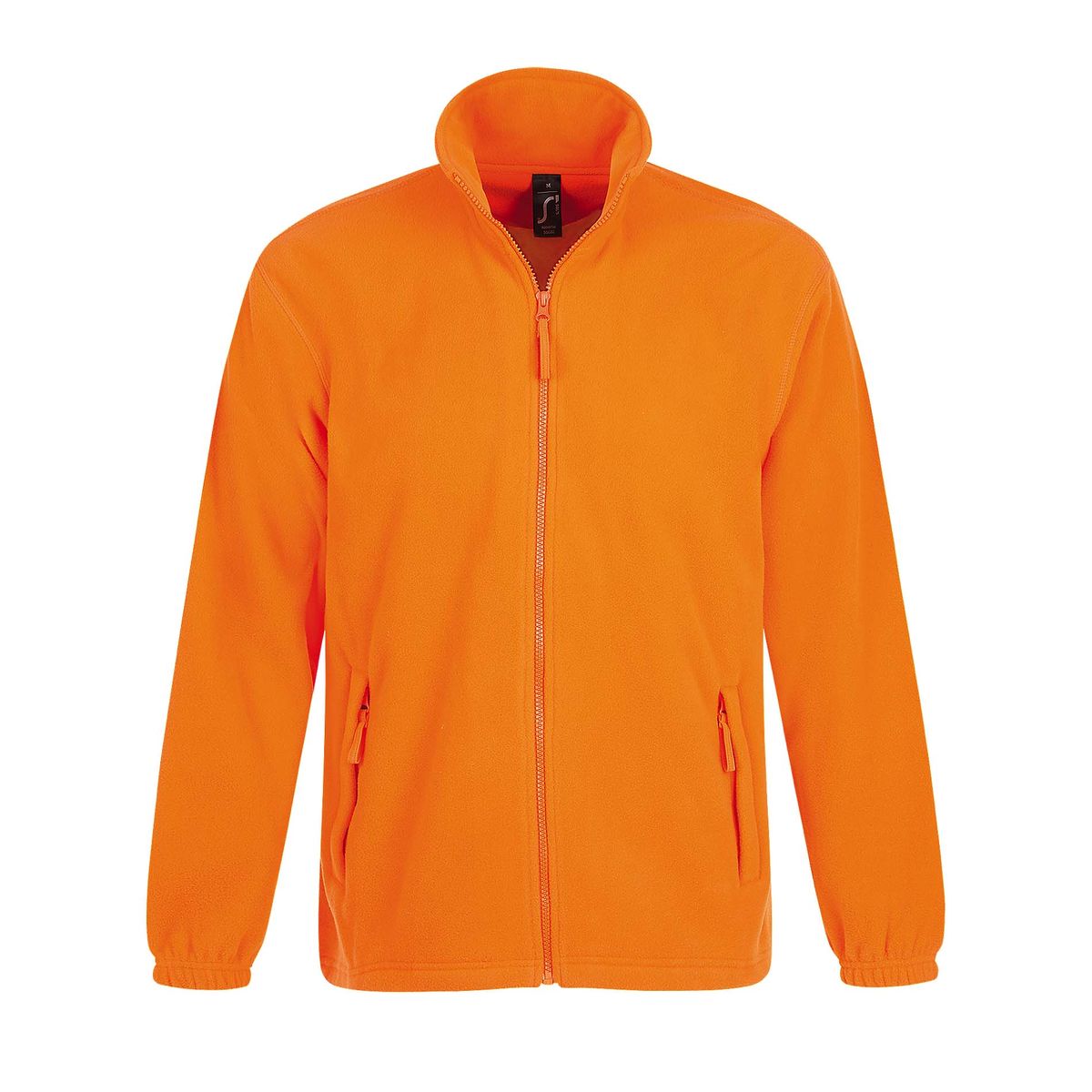 Fleecejacke mit hohem Kragen und Reißverschluss
