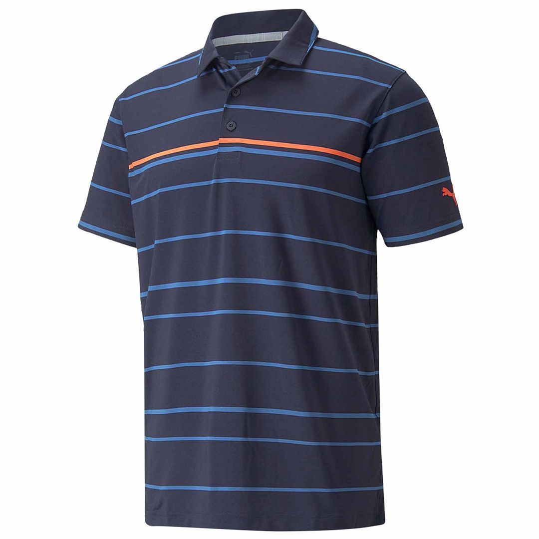 Herren Gestreiftes Kurzarm Golf Poloshirt
