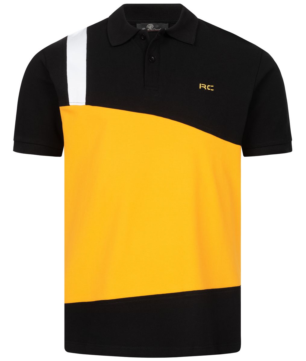 Kurzarm Poloshirt mit Farbblockdesign