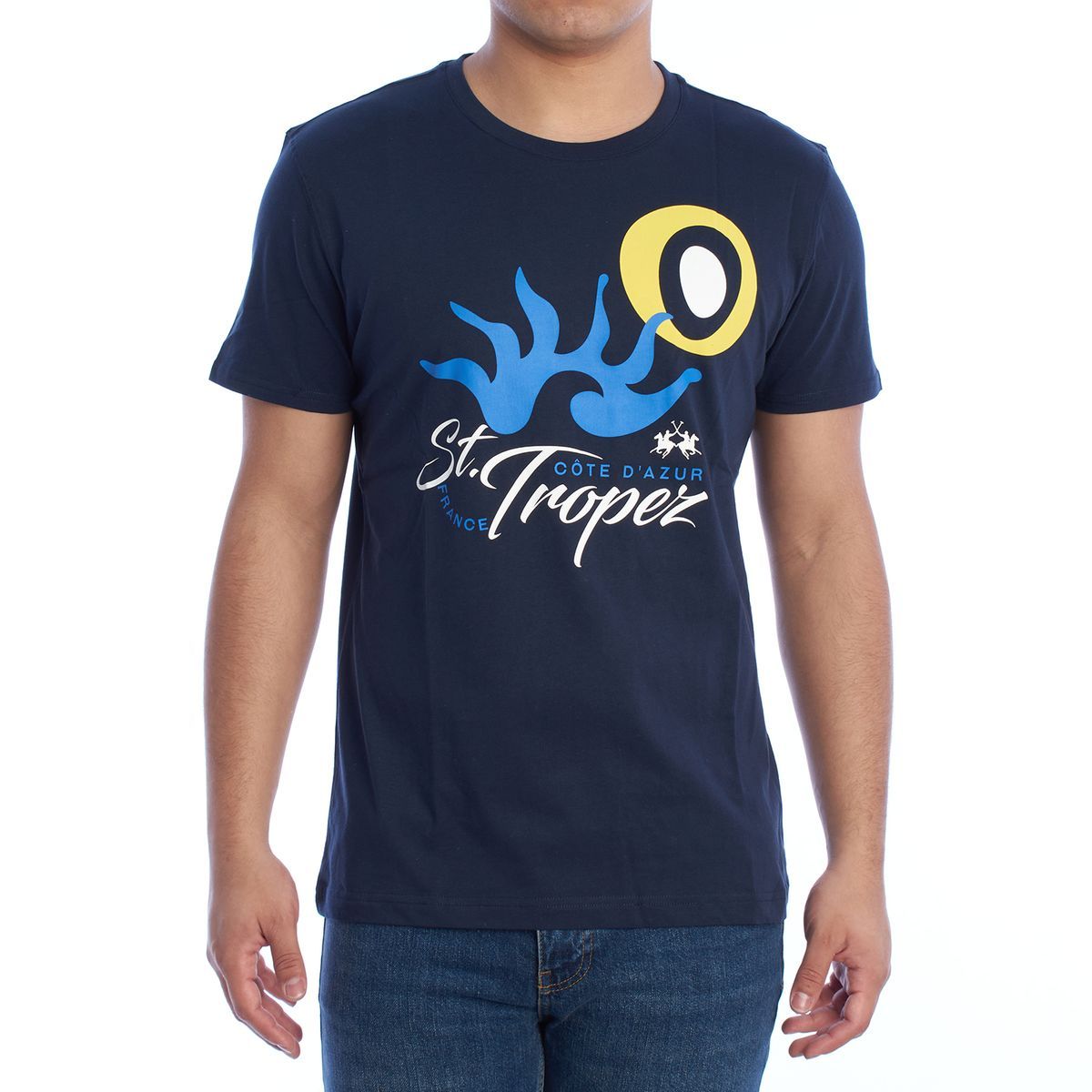 St. Tropez T-Shirt mit Grafikprint